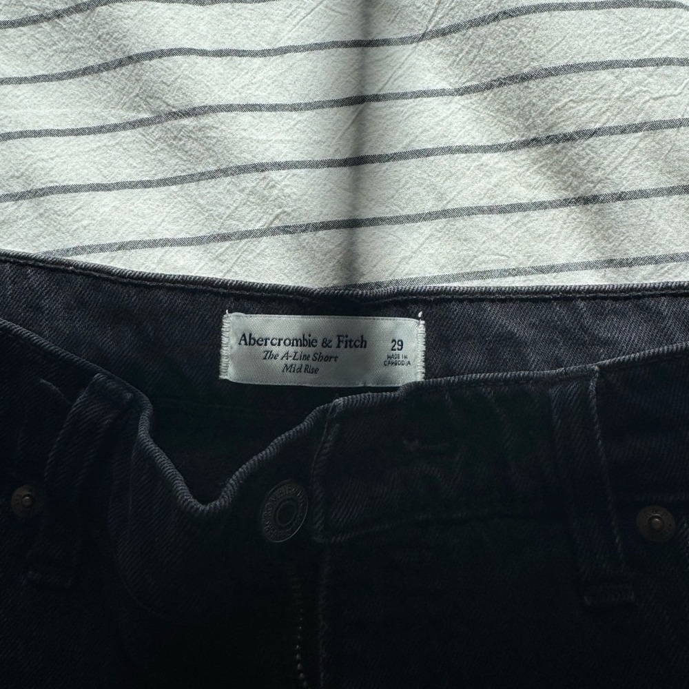 Abercrombie & Fitch Black Jean Shorts